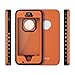 iPhone SE 5S 5 Waterproof Case, iThrough Underwater Dustproof Snow proof Shockproof Case with Touch Screen, Heavy Duty Protective Carrying Cover Case with a 3.5mm AUX Cable for iPhone 5/5s/SE (Orange)