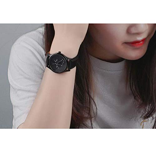 Reloj De Moda para Pareja Impermeable 12 Constelación Estilo Reloj Casual Niños Y Niñas Aries - Imagen 6