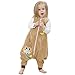 MICHLEY Baby Girl Boy Sleepsack Flannel Wearable Blanket,Lightweight Sleeveless Sleeping Bag With Feet 1-5T
