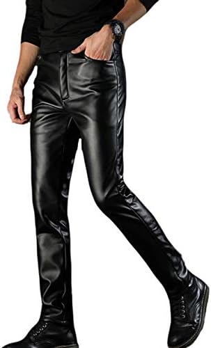スポンサー プロダクト Piite レザーパンツ メンズ レギンス 世界の人気ブランド 厚手 バイクパンツ ボトムズ スキニー 革パンツ オートバイパンツ 男性用 ズボン 無地 弾力 ロングパンツ Pu フィックレザー 立体カット