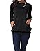 Miusey Womens Raglan Long Sleeve Cowl Neck Pullover Casual Tunic Sweatshirts with Pockets