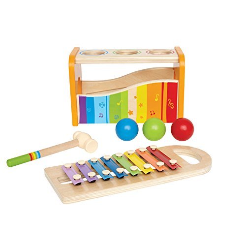5 Hape+Pound+Bench+Slide+Xylophone