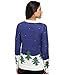 Tipsy Elves Women's Ugly Christmas Sweater - Runaway Sleigh Sweater Blue
