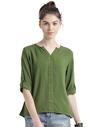 dhruvi trendz women's diamond crepe top (dt-w1092, black, medium)