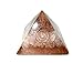 Jet Rose Quartz Orgone Pyramid Free Booklet Jet International Image is JUST A Reference.