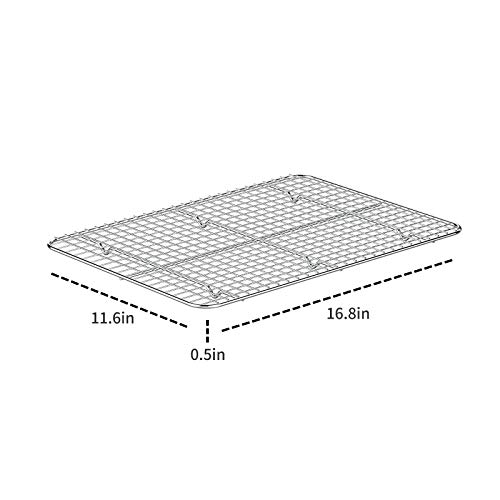 Cooling Rack & Baking Racks, HKJ Chef Stainless Steel Large Wire Rack