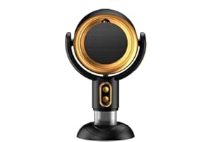 FEIOOD Puff Hide Smoke Fan for Smoking Indoors, Portable Smokeaway Fan, Removable Range Hood, Smoke Purifier for Smoking Indoors, Indoor BBQ, (Gold)