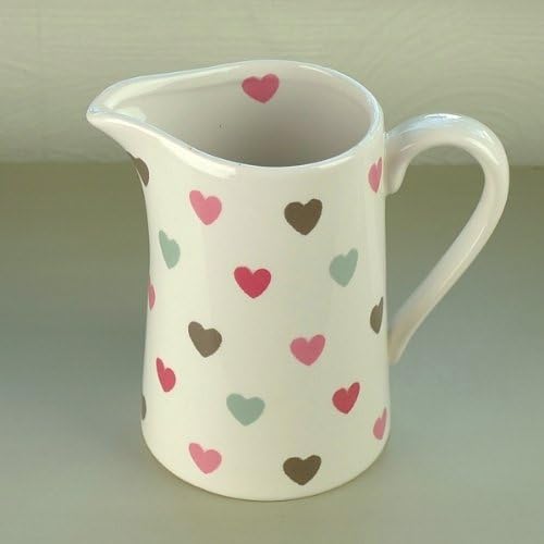 Gisela Graham Brushstroke Heart Jug Large Amazon.co.uk Kitchen & Home