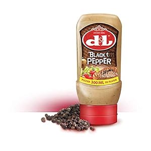 Devos & Lemmens – Zwarte peper – Koude pepersaus – 300ml Fles x 1 – Met een vleugje cognac past perfect bij biefstuk of…