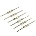 H&D 100pcs Golden Bow Tie Clips, Butterfly Clips for Fastening Crystals, Feng Shui, Chandelier Crystals, Lamp Crystals, Ceiling Light Crystals 40mm