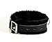 Choker Collar Leather Faux Fur Lined with Steel D Rings - comes with detachable leather leash -Great For Halloween Costume or Masquerade Party Accessory - Black