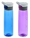 Contigo Autoseal Grace Water Bottle, 24-Ounce, Monaco & Radiant Orchid (2 Pack)