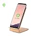 Fast Wireless Charger, Fast Charger Pad Qi Wireless Charger Stand 2 Coils For iPhone 8/X Samsung S8, S8+, S7, S7 Edge, S6 Edge Plus, Note5, S6, S6 Edge, And Iphone by Kulussy (Grain Wood)