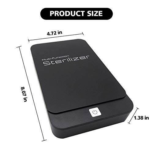 Royace Phone Sanitizer,UV Phone Sanitizer with USB Cable, Phone Sanitizer Sterilizer for Cell Phone Jewelry Watch Headphones Toothbrush