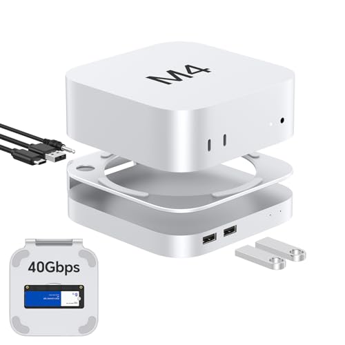 GEWOKLIY Mac mini M4 USB 4 Hub SSD Enclosure