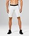 2XU Men's LKRM Compression Shorts, White, Medium