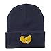 RULIU Men's Sport Beanie Wu Tang Hat Black Gold