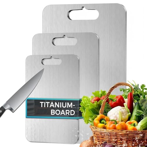 Spannender Preis: 3 Stück Titan Schneidebrett,... für 33,99€ Deal prüfen!