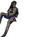 Elevin(TM) Women Summer African National Print Casual Straight Print Tops+Pants (Purple 1-XL)
