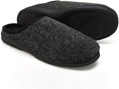 SOSUSHOE Mens Slippers Memory Foam Slip-on House Slippers for Indoor Outdoor with Anti-Skid Sole