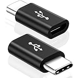 USB Type C Adapter, TENOC USB C to Micro USB Adapter Connector Male to Female for Samsung Galaxy S8 Plus, Samsung Galaxy Note 8, Nexus 6P 5X, Nintendo Switch, Pixel XL, LG G5 G6 V20, HTC U11, Black