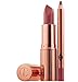 Charlotte Tilbury Lip Liner and Lipstick Set! Matte Revolution Lipstick And Mini Lip Cheat Pencil! Pillow Talk Duo For A Dreamy Nude-Pink Kissable Pout! Perfect Gift of Pillow Talk Lips!