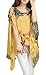 iNewbetter Women's Chiffon Caftan Poncho Tunic Top Cover up One Size Scarf Top (Yellow)