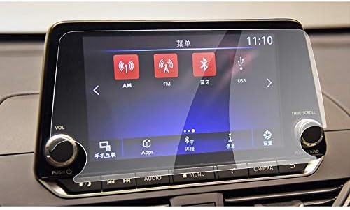 R RUIYA 2019-2022 Altima 2020-2022 Sentra 2021-2022 N issan Rogue 8Inch Navigation Screen Protector Center Touch Display Anti Scratch High Clarity Clear HD Tempered Glass Protective Film