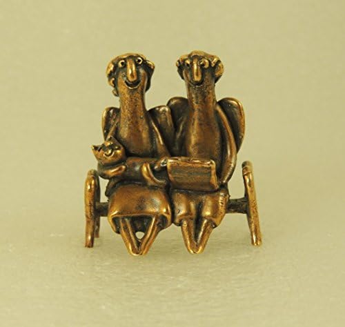 Figurine Angels With A Cat And The Laptop
