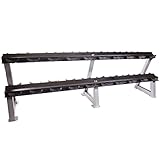 Cap Barbell 2 Tier Dumbbell Rack with Saddles