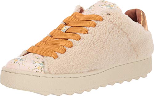 Coach Women's Leather Shoes Sneakers with Cherry Patches