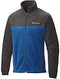 Columbia Men's Steens Mountain Full Zip 2.0, Charcoal Heather/Marine Blue, Medium