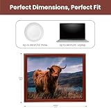 The Leonardo Collection Highland Cow Laptray | Comfortable Bean Bag Tray view 4