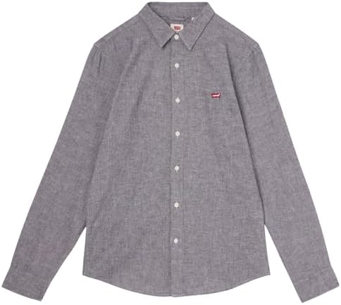 Camisa masculina levi's de manga comprida battery housemark slim, ágata preta, m