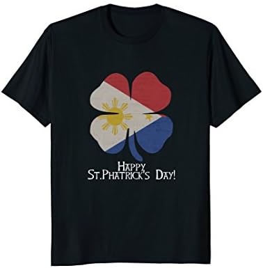 Filipino Flag Shamrock St. Patricks Day T-Shirt