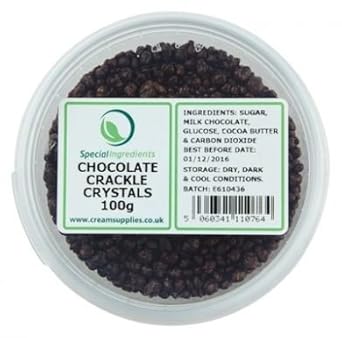 Special Ingredients Schokolade Crackle Crystals Knallbrause 100g - Ideal für Kuchen, Bonbons und Eiscreme (Deutsche Etiketten