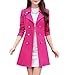 FancyStar Women's Double-Breasted Slim Autumn Long Trench Coat