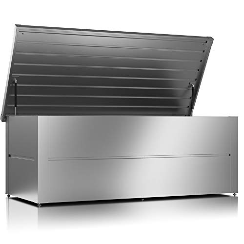 ILESTO Benjamin Auflagenbox/Garten Kissenbox Wetterfest Gartenkiste 783 Liter, Metall Auflagenbox verstärktem Deckel…