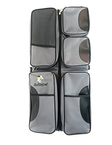 Diaper Bag, Baby Travel Bed – GoBaybee 3 in 1 Infant Portable Changing Station, Travel Crib, Diaper Bag with Stroller Attachment – Ultimate Travel Bed for Babies – Must Have Baby Travel Accessory