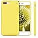 kwmobile Case Compatible with Apple iPhone 7 Plus/iPhone 8 Plus Case - TPU Silicone Phone Cover with Soft Finish - Pastel Yellow