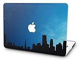 KECC Laptop Case for MacBook Air 13" Plastic Case Hard Shell Cover A1466/A1369 (Night City)