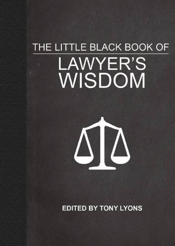 "The Little Black Book of Lawyer's Wisdom" av Tony Lyons
