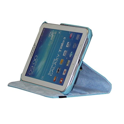Case For Galaxy Tab A 10.1 - JYtrend Rotating Stand Case Cover For Samsung Galaxy Tab A 10.1-inch SM-T580 SM-T585 SM-T587 SM-T580N SM-T585N SM-T580NZKAXAR SM-T585NZKABTU SM-T587PZKASPR (Light Blue)