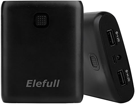 10000mAh Power Bank External portable charger for Cell Phone etc Tablet DV Mini Speaker Camera (Black-A)