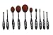 10 Pcs Soft Oval Makeup Brush Set Foundation Brushes Cream Contour Powder Blush Concealer Brush Makeup Cosmetics Tool Set