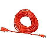 AmazonBasics 16/3 Vinyl Outdoor Extension Cord - 50 Feet (Orange)