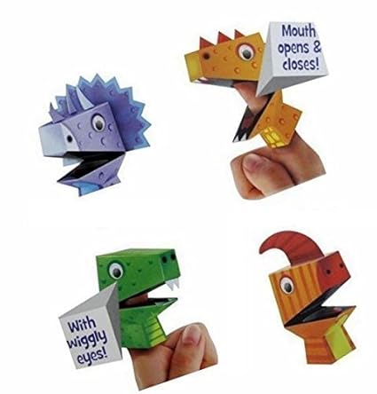 Amazoncom Make Your Own Finger Puppets Dinosaur Design Art