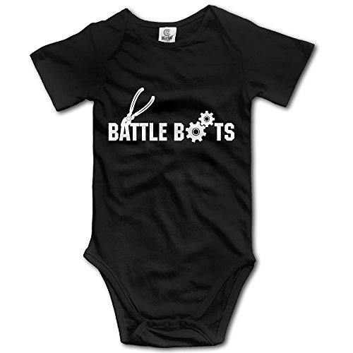 Infant's Mechanical Tools Battle Bots Project Crew Neck Bodysuits 18 Months Black