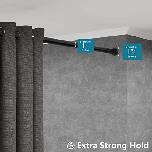 ALLZONE Heavy Duty Tension Shower Curtain Rod 2741 Inches for Bathroom