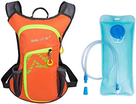 Hydration Packs, Running Cycling Hydration Backpack for Hiking, Cycling, Biking, Running, Walking and Climbing (Orange(with Water Bladder))